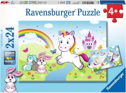 Puzzle RAVENSBURGER licorne féerique 2×24 pièces
