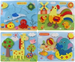 Puzzle en bois animaux pour tout-petits