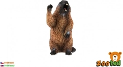 Figurine en plastique marmotte 6 cm