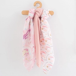 langes en coton imprimés 70×80 cm, 3 pcs, pour filles