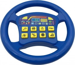 Volant interactif avec sons réalistes couleur bleue