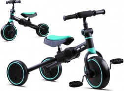 Tiny Bike 3-en-1 draisienne pour enfants, tricycle et vélo d’équilibre – Turquoise