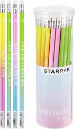 Crayon avec gomme en tube ombré