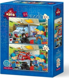 Puzzle Petits réparateurs 2×100 pièces