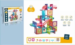 Jeu de construction magnétique 3D, 83 pièces avec lumière