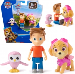 Paw Patrol figurines Skye, Alex Porter et la petite chouette