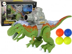 Dinosaure interactif marcheur avec tir et catapulte – vert