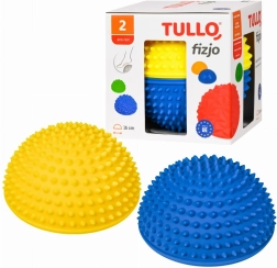 Set de demi-sphères sensorielles 2 pcs jaune‑bleu