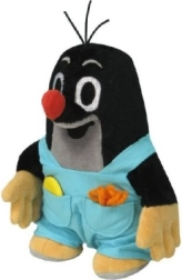 Taupe en peluche avec petite salopette 20 cm