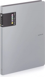 Classeur à anneaux A4 PASTELINI gris