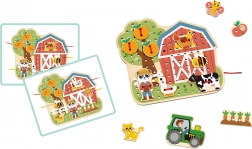 2Kids Toys Jeu d’enfilage Ferme