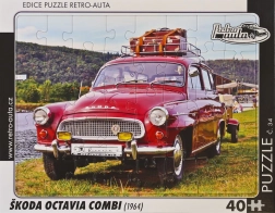Puzzle rétro voitures Škoda Octavia Combi 1964, 40 pièces