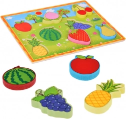 Puzzle à encastrer en bois Fruits