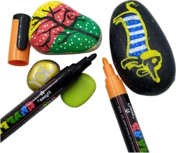 Set de marqueurs acryliques couleurs intenses 12 pcs