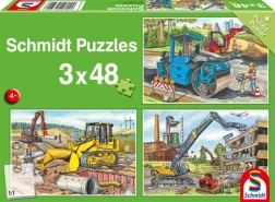 Puzzle SCHMIDT sur le chantier 3×48 pièces