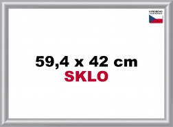 Cadre en plastique pour puzzles A2 argenté