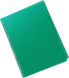 Classeur en polypropylène A5 à 4 anneaux Lines vert