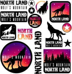 Images thermocollantes – loups 15 × 21 cm