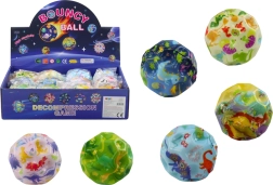 Balle lumineuse à picots dinosaures 7 cm