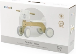draisienne en bois ourson PolarB avec roues EVA silencieuses