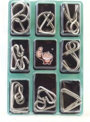 Casse-tête en métal – ensemble de 3 énigmes logiques pour enfants et adultes