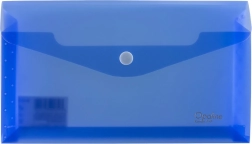 Chemise à soufflet avec bouton-pression bleu