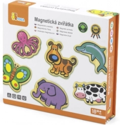 Aimants en bois pour enfants Animaux - ensemble de 20 pcs