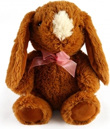 Lapin en peluche marron 30 cm