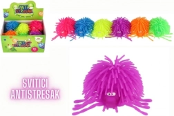Balle anti-stress à presser en forme d’araignée 10 cm avec lumière (silicone, 6 couleurs)