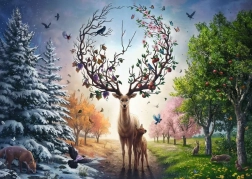 Puzzle Ravensburger cerf magique 1000 pièces