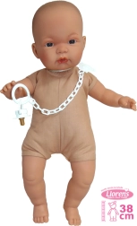 Poupée réaliste bébé Llorens - avec sons et corps souple 38 cm
