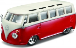 Bburago Volkswagen Van Samba 1:32 modèle rouge‑blanc