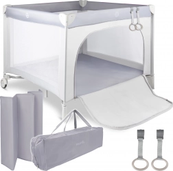 Parc de voyage pour enfants Zoni gris