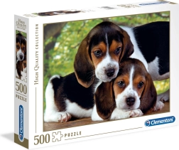 Puzzle 500 pièces – chiens Clementoni