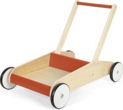Chariot de marche en bois Small Foot pour les premiers pas, rouge