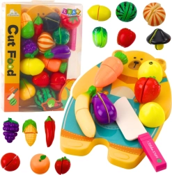 Set enfant de découpe fruits et légumes avec planche et couteau