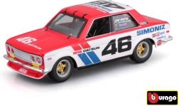 Modèle en métal Bburago 1:43 BRE Datsun 510 voiture de course