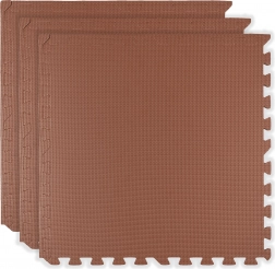 Tapis en mousse HUMBI 180 × 60 cm – grand puzzle imperméable, sûr pour les enfants, 3 pièces, brique