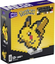 Mega Pokémon Pikachu pixel art – kit de construction de figurine 3D