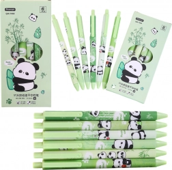 Set de stylos gel Panda Bambou 6 pcs