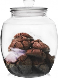 Bocal en verre pour aliments 2,2 l avec couvercle