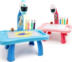 Projecteur de dessin 2-en-1 pour enfants – petite table rose