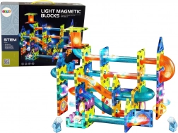 Piste à billes magnétique lumineuse 110 pièces