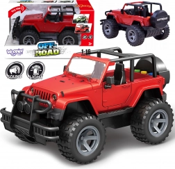 Woopie jeep tout-terrain rouge avec lumières et sons 1:16