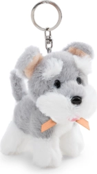 Porte-clés NICI en peluche Schnauzer 10 cm