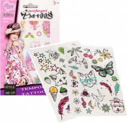 tatouage temporaire pour filles 19 × 12 cm