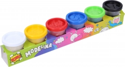 Pâte à modeler 6×50 g set de couleurs