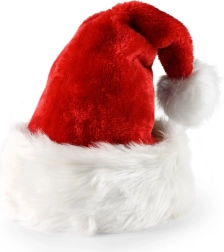 Bonnet de Noël rouge avec bord blanc