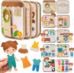 2Kids Toys livre sensoriel Busy Book Maison avec poupée