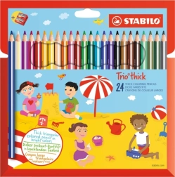 Stabilo Trio crayons épais 24 pcs avec taille-crayon